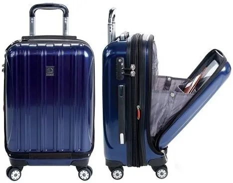 Vista 6 de Delsey Paris - Helium Aero - Maletas con laterales rígidos expandibles con ruedas giratorias, Titanio