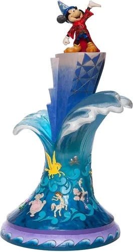Vista 3 de Enesco Disney Traditions by Jim Shore Fantasia Sorcerer's Apprentice Mickey Mouse Figurilla, 18.5 pulgadas, multicolor