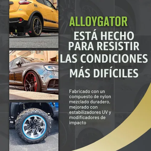 Vista 5 de AlloyGator Protector de Llanta Dorado para Ruedas de Automóvil (Se Adapta a Ruedas de 12-24" de Diámetro) - Paquete de 4 Protectores de Rueda