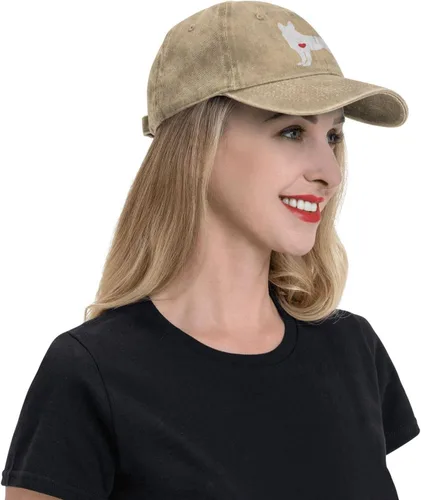 Vista 5 de Gorra de béisbol ajustable para mujer y hombre con diseño de pastor alemán con patrón de corazón, gorra clásica de 6 paneles Snapback para papá