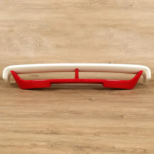 Vista 2 de HECASA Alerón trasero para maletero compatible con Nissan 370Z Coupé 2009-2021, alerón de maletero ala de plástico rojo y blanco