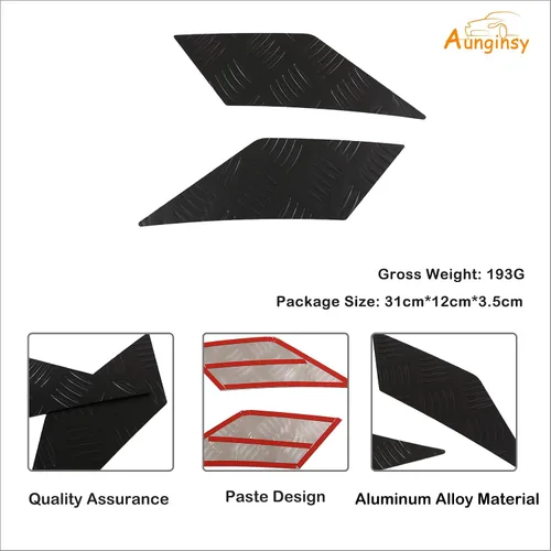 Vista 7 de Protector lateral de parachoques delantero para Toyot@ FJ Cruiser 2007-2021 aleación de aluminio para parachoques delantero de coche, tiras