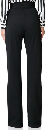 Vista 3 de Lucuna Pantalones de vestir para mujer, cintura alta, pierna ancha, pantalones de trabajo, pantalones casuales para oficina, negocios