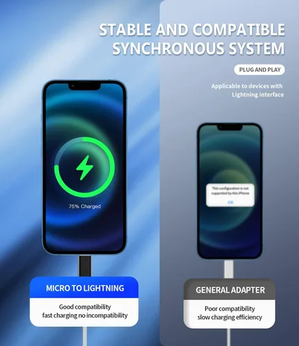 Vista 6 de Adaptador Lightning hembra a USB C macho cargador tipo C (paquete de 3) compatible con iPhone compatible con Samsung Galaxy Note S10 S20 S21 LG