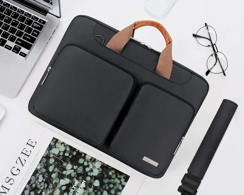 Vista 3 de Lacdo Funda protectora 360º para laptop con correa para el hombro