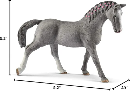 Vista 5 de Schleich Horse Club, juguetes realistas de caballos para niñas y niños, figura de juguete Trakehner Mare, a partir de 5 años