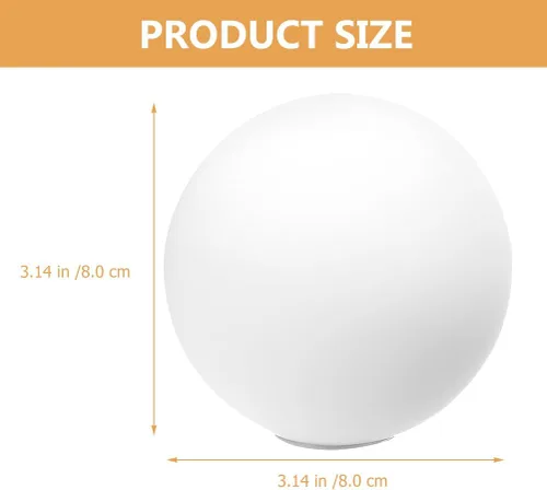 Vista 3 de DOITOOL Pantalla de repuesto para lámpara de bola acrílica de 3.14 pulgadas, cubierta de lámpara de pared y pantalla de luz para poste para enchufe