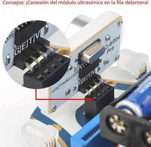 Vista 5 de ELECFREAKS Microbit Mini Cutebot Kit compatible con BBC Micro:bit V2 y V1, Kit de Coche Robot Programable DIY, Proyecto Educativo STEM, Coche