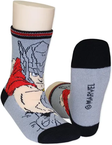 Vista 7 de Super Hero Adventures Spider-Man - Calcetines para niños pequeños, paquete de 6 Avengers Multi