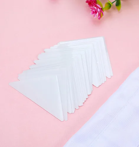 Vista 5 de 120 piezas de inserciones de cuello de camisa de vestir, soportes de cuello de plástico para camisas de polo, insertos autoadhesivos para camisas