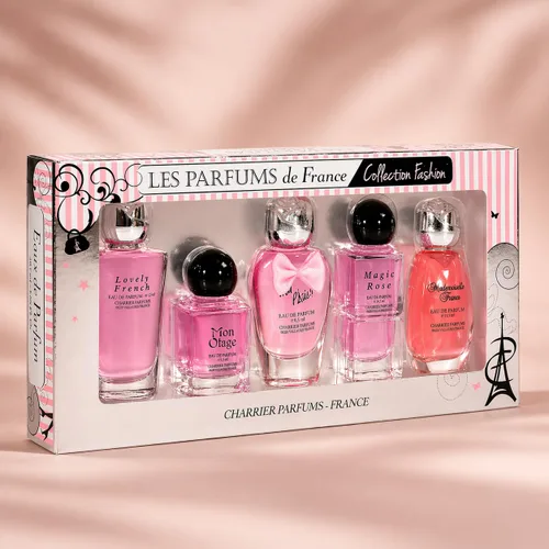 Vista 3 de Charrier Parfums - Set de regalo de 5 Eaux de Parfum - Colección Moda - 1.7 fl oz - Hecho en Provenza, Francia