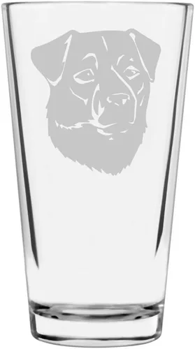 Vista 230 de Podenco Canario - Vaso de pinta de 16 onzas con temática de perro personalizado