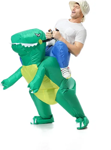 Vista 5 de EONPOW Disfraz inflable de dinosaurio de Halloween