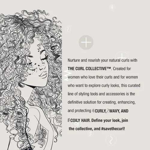 Vista 5 de Conair The Curl Collective Kit de Peinado 3 en 1, 3 Accesorios de Cepillo Intercambiables para Crear tu Peinado Perfecto
