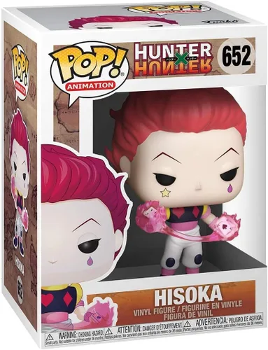 Vista 3 de POP Funko Anime: Hunter x Hunter - Figura de vinilo Hisoka (incluye funda protectora de caja compatible)