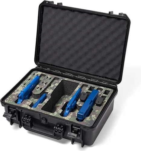 Vista 11 de Estuche para pistola Doro para 4 pistolas 12 con inserto de espuma MyCaseBuilder personalizado, impermeable, resistente, armas de fuego tácticas