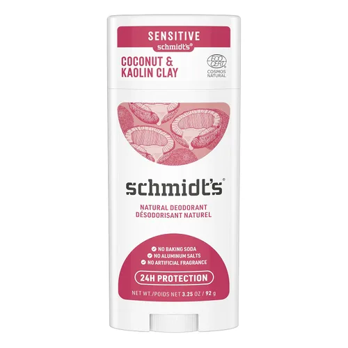 Vista 9 de Desodorante natural libre de aluminio Schmidt's para protección contra el olor y frescura durante 24 horas, Bergamota + Lima vegano, certificado