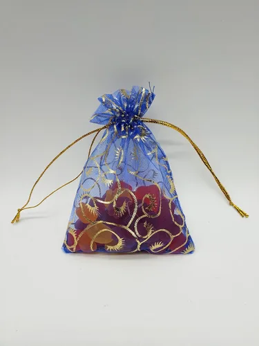 Vista 7 de Ankirol 100 bolsas de recuerdo de bodas, de organza transparente, con estampado de pestañas, de 3.5 x 4.5 pulgadas, con cordón de ajuste