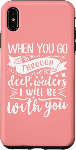 Vista 11 de iPhone 16 Bible Verse Isaiah 43:2 Christian Quote Motivational Gifts Case