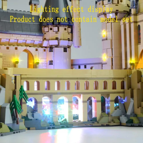 Vista 6 de Kit de luz LED Geament compatible con Lego Castillo de Hogwarts - Juego de iluminación para el modelo de construcción 71043