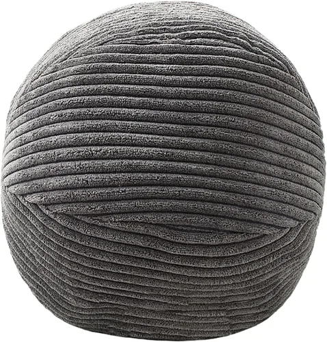 Vista 23 de Almohada de estilo nórdico suave con forma geométrica. Almohada de flores, almohadas de nube. La almohada. Cojín, cojín. Pelota, Marrón