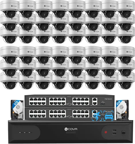 Vista 12 de Sistema de cámara de seguridad PoE 4COVR con disco duro de 2 TB, LY54AX5M0804