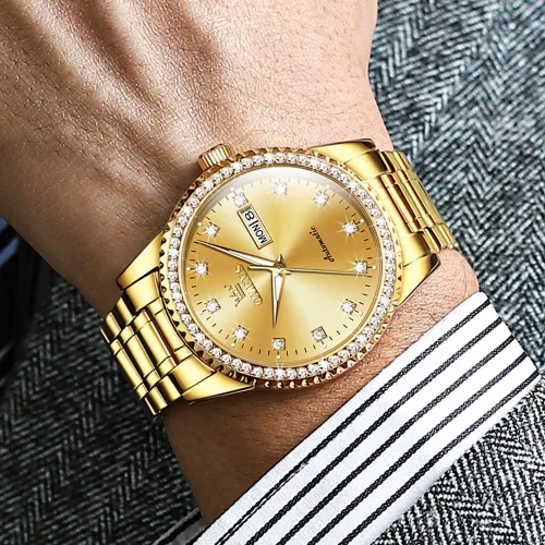 Vista 4 de OLEVS Reloj mecánico para hombre ahueca hacia fuera impermeable reloj de cuerda automático para hombres