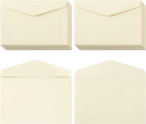 Vista 8 de Paquete de 120 mini sobres negros de papel kraft de 4.13 x 2.76 pulgadas para tarjetas de regalo Autoadhesivo, pequeños bolsillos, para tarjetas