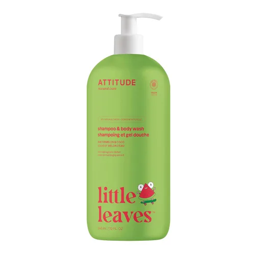 Vista 9 de ATTITUDE Champú y gel de baño para niños, limpiador de cabello y cuerpo verificado por EWG, jabón dermatológicamente probado, productos de baño a