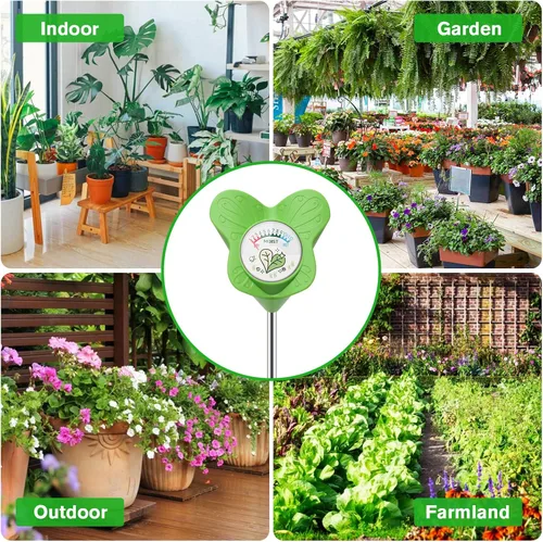 Vista 7 de UNIWA Medidor de humedad del suelo, medidor de agua para plantas de casa y plantas en macetas de interior, monitor de humedad del suelo para jardín