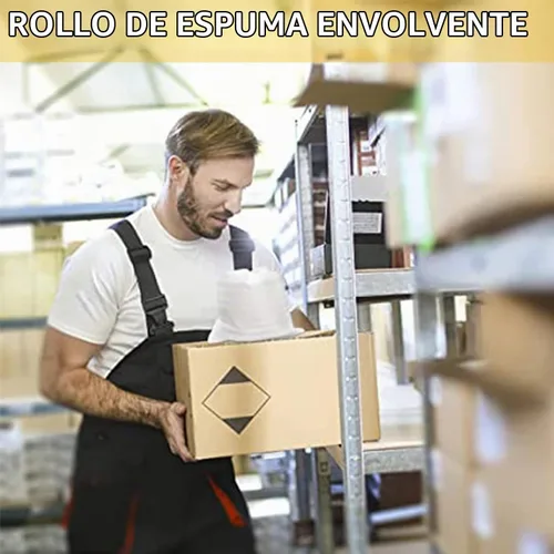 Vista 5 de Rollos de espuma de 12 x 140 pies para mudanza, rollo de espuma de embalaje, materiales de embalaje, suministros de mudanza, envolturas de embalaje