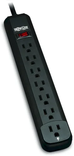 Vista 3 de Tripp Lite Regleta de alimentación para el hogar y la oficina, cable de 10 pies con enchufe 5-15P (PS410)