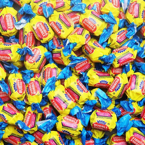 Vista 16 de Bolas de chicle en frasco - Bolas de chicle grandes de 1 pulgada - Goma de mascar sabor a arándano con burbujas - Goma para niños verde - Bolas