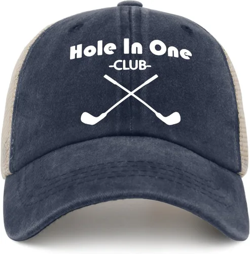 Vista 9 de Gorra divertida con agujeros en un club para hombre, gorra de béisbol vintage