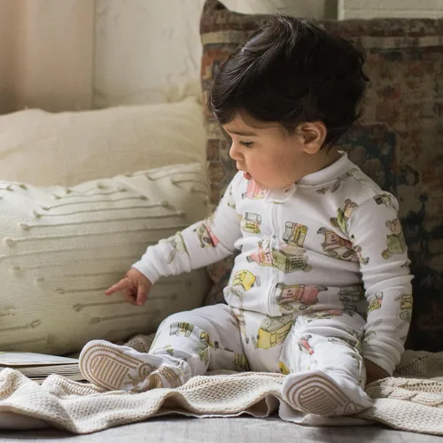 Vista 31 de Burt's Bees Baby Pijama para bebé niña, 100% algodón orgánico, pijama de una pieza, overol diagonal con cremallera, ajuste cómodo