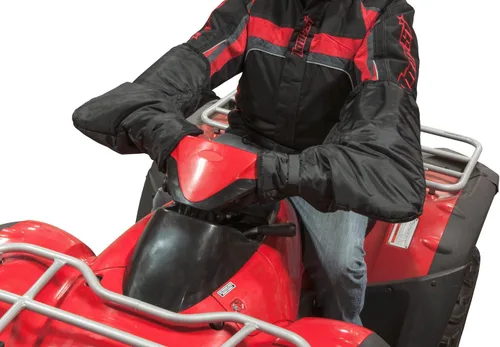 Vista 2 de Raider BCS-HB Black ATV/Snowmobile Handlebar Gauntlet Gloves