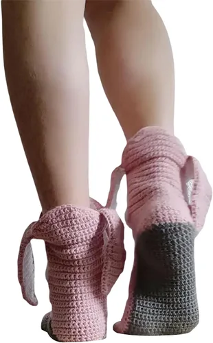 Vista 2 de Calcetines divertidos de animales para niños y adultos, calcetines de punto de tiburón de dibujos animados, calcetines de piso de animales