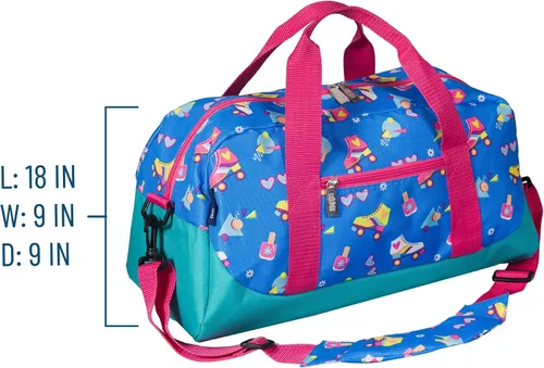 Vista 4 de Wildkin Bolsas de lona para niños y niñas, perfectas para fiestas de pijamas y bolsa de viaje para niños, tamaño de equipaje de mano e ideal