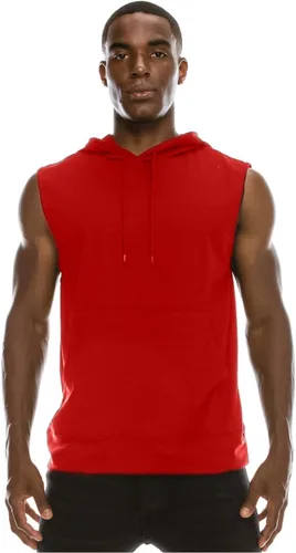 Vista 12 de JC DISTRO Sudadera con capucha hecha en Estados Unidos para hombre, ligera, suave, sin mangas