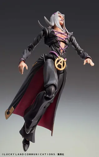 Vista 6 de MediCos JoJo's Bizarre Adventure Part 5: Chozo Kado Leone Abbacchio Super Action Estatua Figura Multicolor