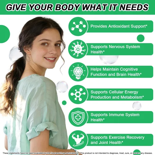 Vista 3 de Gotas líquidas de ácido alfa lipoico, suplemento ALA Ácido alfa lipoico 600 mg para antioxidantes, apoyo del metabolismo nervioso y energético