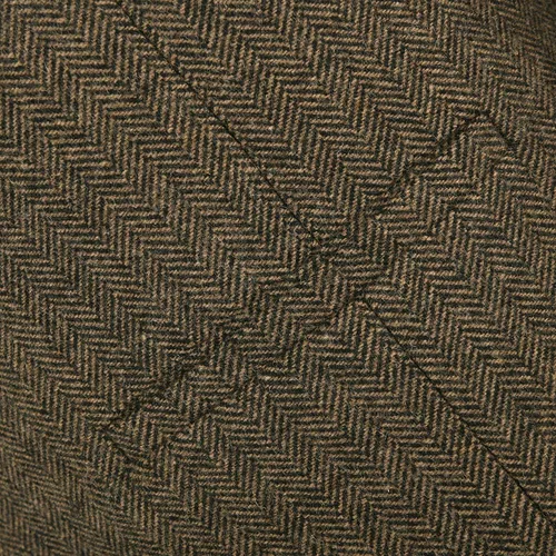 Vista 5 de VOBOOM - Chaleco entallado de mezcla de lana para hombre, con diseño de espiguilla, de tweed