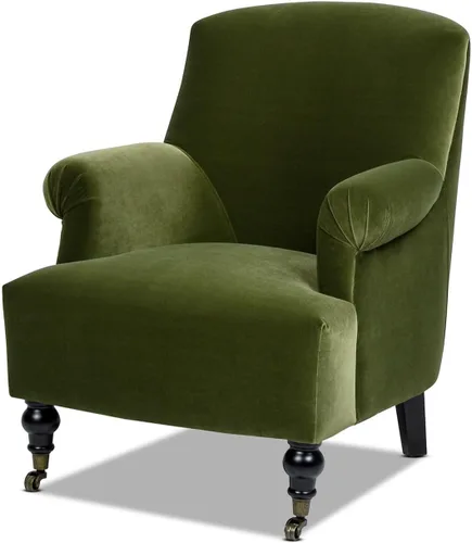 Vista 9 de Jennifer Taylor Home Eloise - Sillón plisado de 30 pulgadas, terciopelo de rendimiento naranja quemado