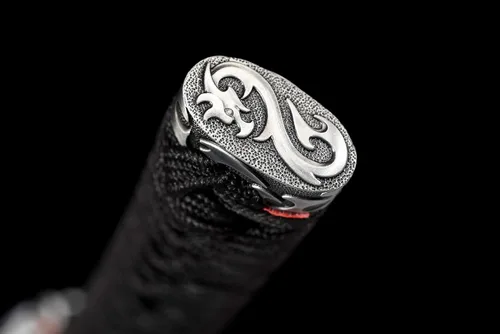 Vista 9 de Espada japonesa hecha a mano del dragón Katana Samurai de 41 pulgadas 1095 de acero al carbono