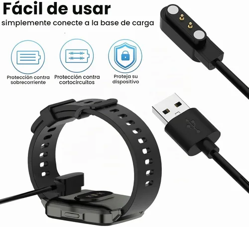 Vista 2 de VeryFit - Cargador de reloj inteligente para IDW13/IDW16/IDW19/IDW25/IDW26/IDW28/ID208