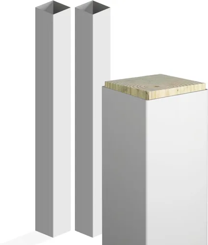 Vista 11 de Weatherables Funda de poste de 4 x 4 – Funda de vinilo resistente a la intemperie para exteriores para una durabilidad duradera y fácil instalación