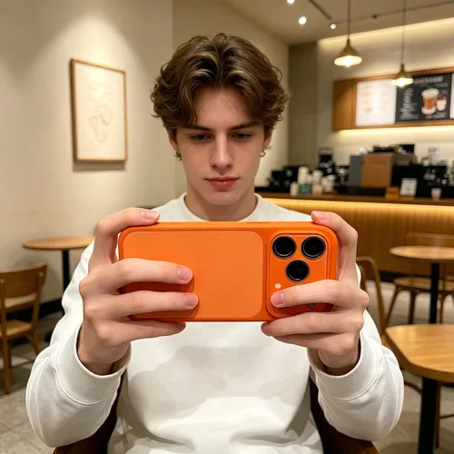 Vista 6 de Funda de silicona líquida para iPhone 17 Pro Max equipada con película protectora de lente, anticolisión suave al tacto y resistente a las manchas