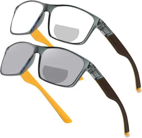 Vista 8 de Gafas de lectura bifocales fotocromáticas de transición para hombres y mujeres Deportes resbiopic conducción ciclismo lectores gafas de sol