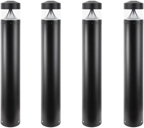 Vista 9 de Solus C200BC-L10C-BZ-2PK - Luz LED para paisaje, bolardo montado en superficie exterior, 120-277V 10W 4000K, 39 pulgadas de altura, bronce, paquete