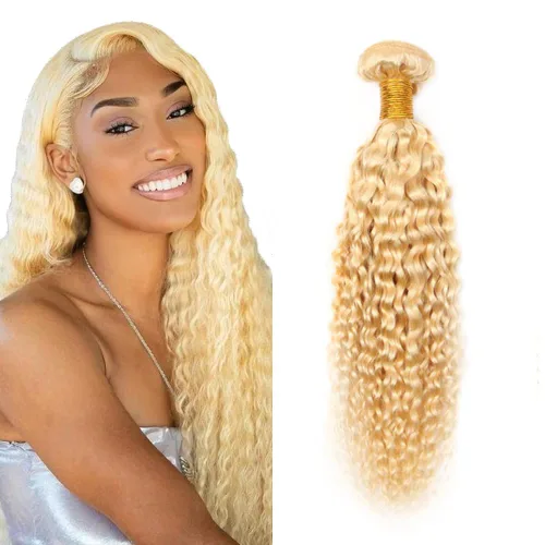 Vista 8 de 300g 1B27 Human Hair Bundles Honey Blonde Bundles Human Hair 10A Brazilian Virgin Remy Hair Extensions 8 10 12 Inch